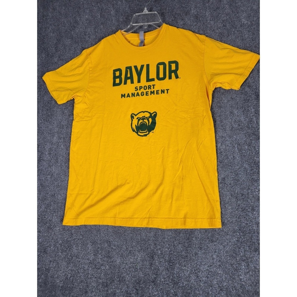 Next Level Baylor Bears Shirt Men L Gold Sport Management University Graphic Tee